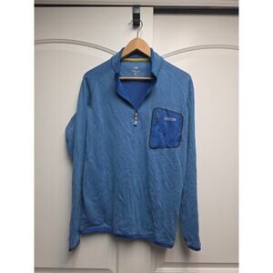 Sherpa Adventure Gear Blue Men's Quarter Zip Pull Over size Medium